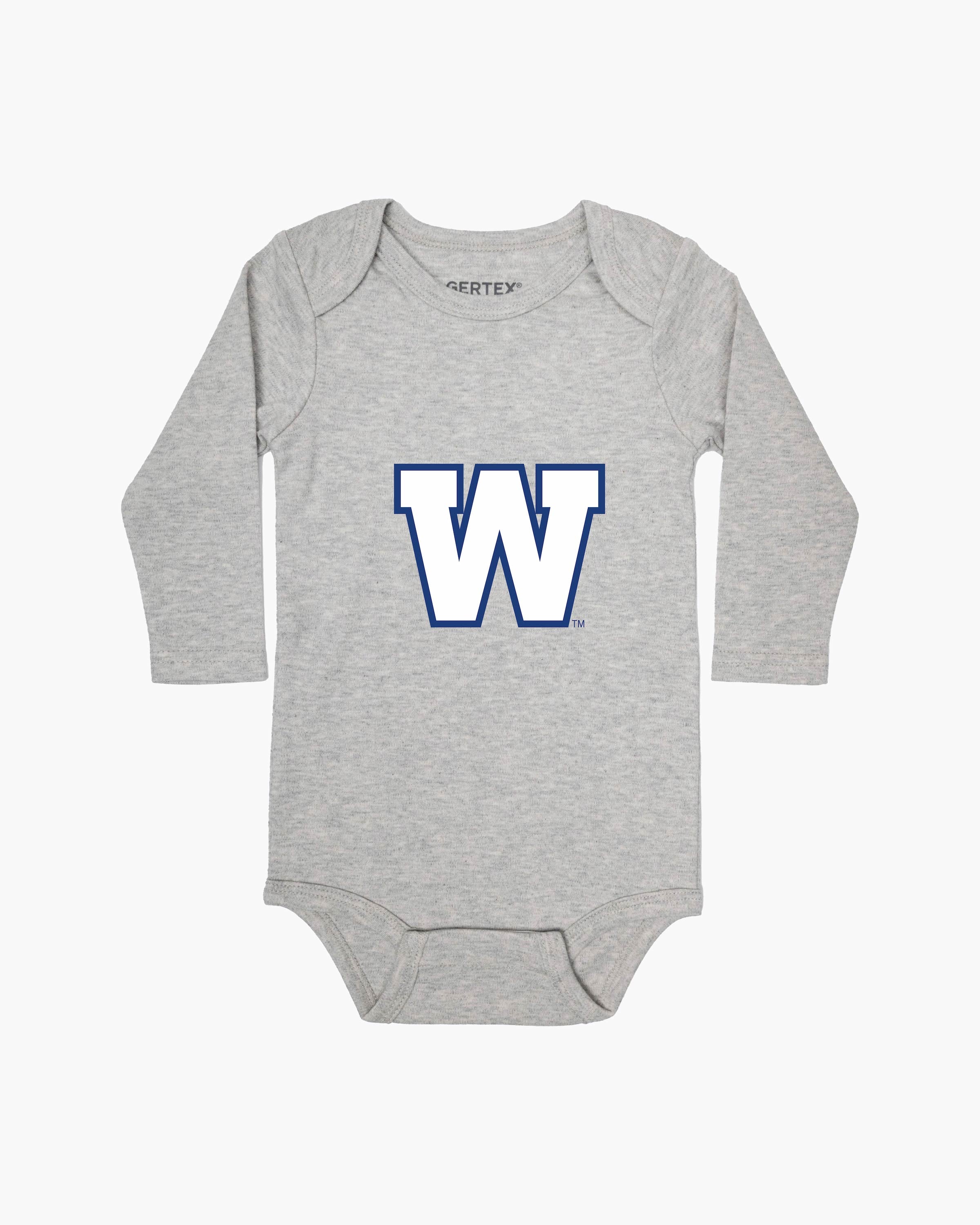 CFL Team Grey Organic Baby Long Sleeve Bodysuit