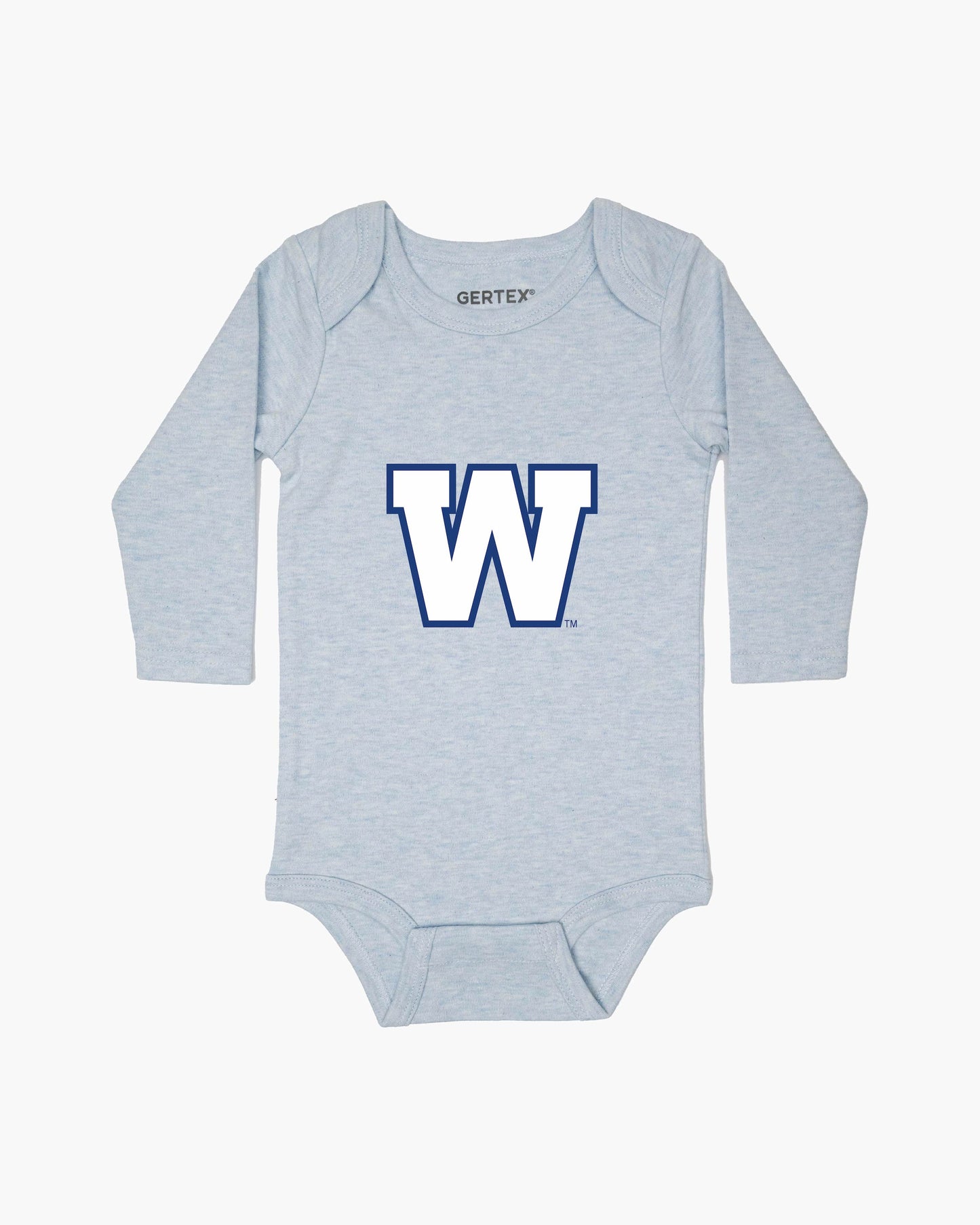 CFL Team Baby Blue Organic Baby Long Sleeve Bodysuit