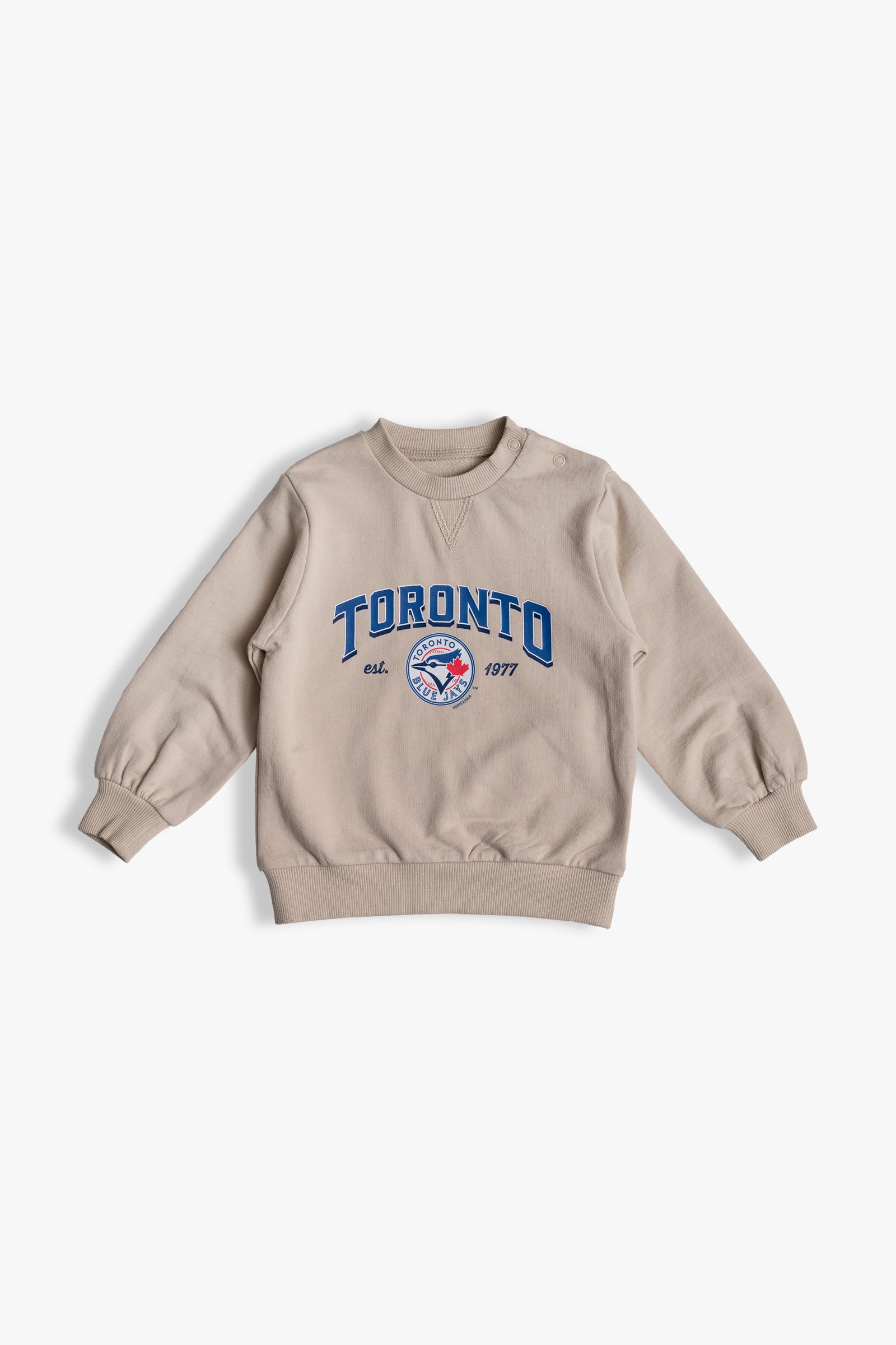 MLB Toronto Blue Jays Baby and Toddler 2-Piece Set in Oatmeal | Made With Organic, Non-GMO Cotton