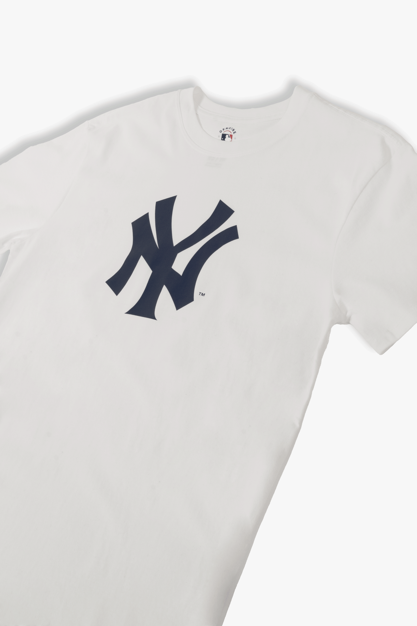 MLB New York Yankees Adult Cloud White T-Shirt, 100% Cotton Tee, Men Women XS-2XL