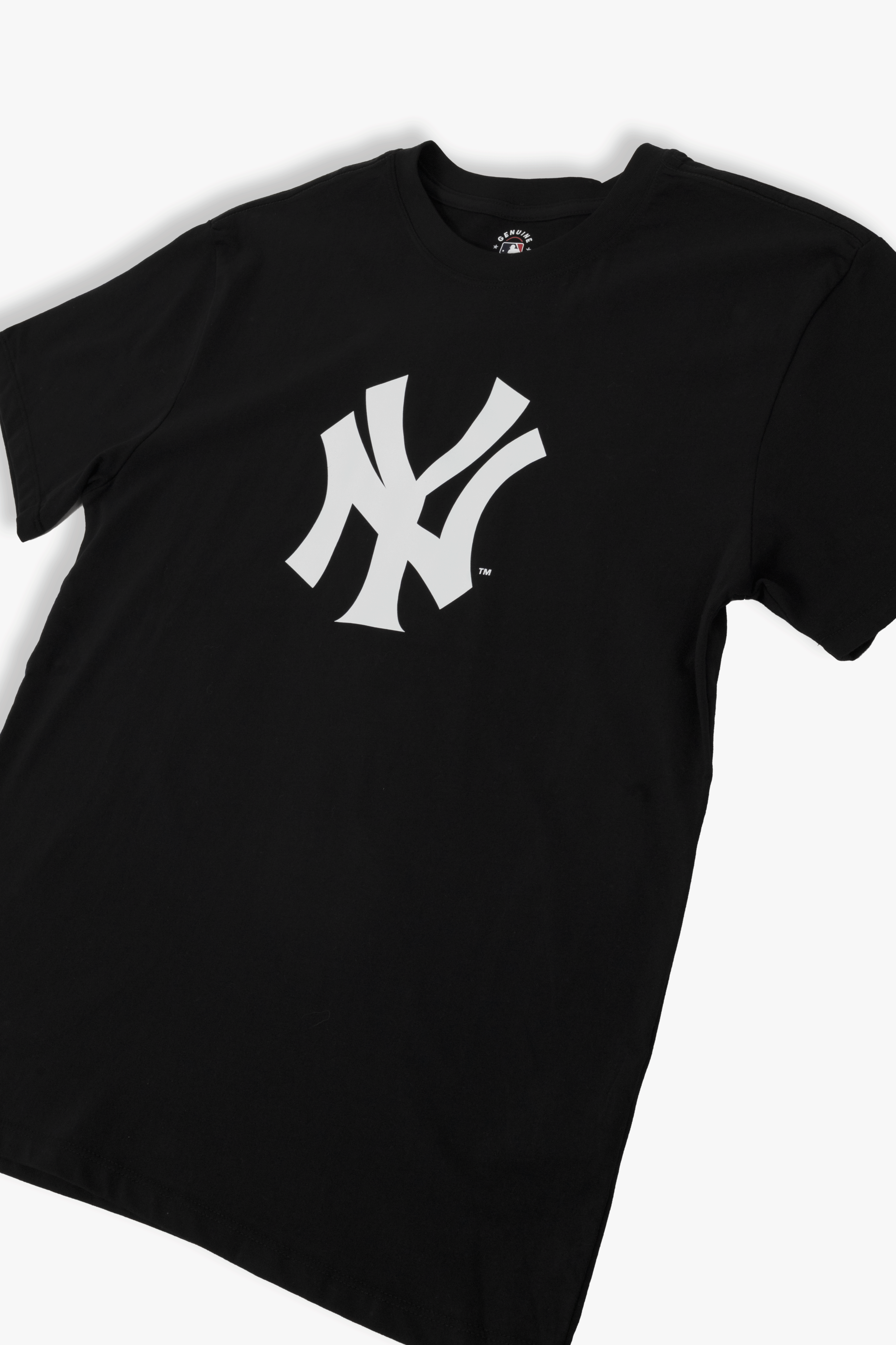 MLB New York Yankees Adult Cloud Black T-Shirt, 100% Cotton Tee, Men Women XS-2XL