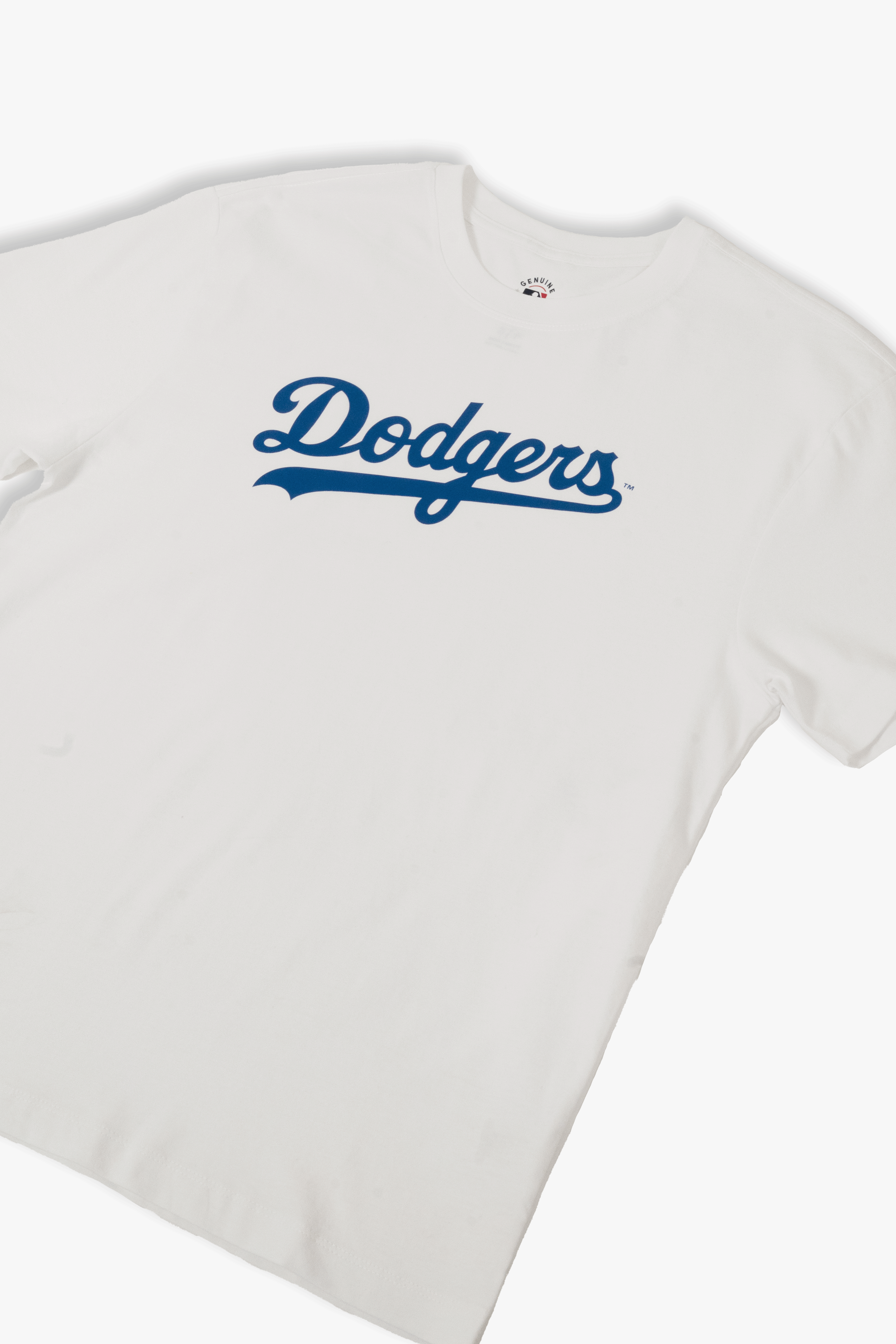 MLB Los Angeles Dodgers Adult Cloud White T-Shirt, 100% Cotton Tee, Men Women XS-2XL