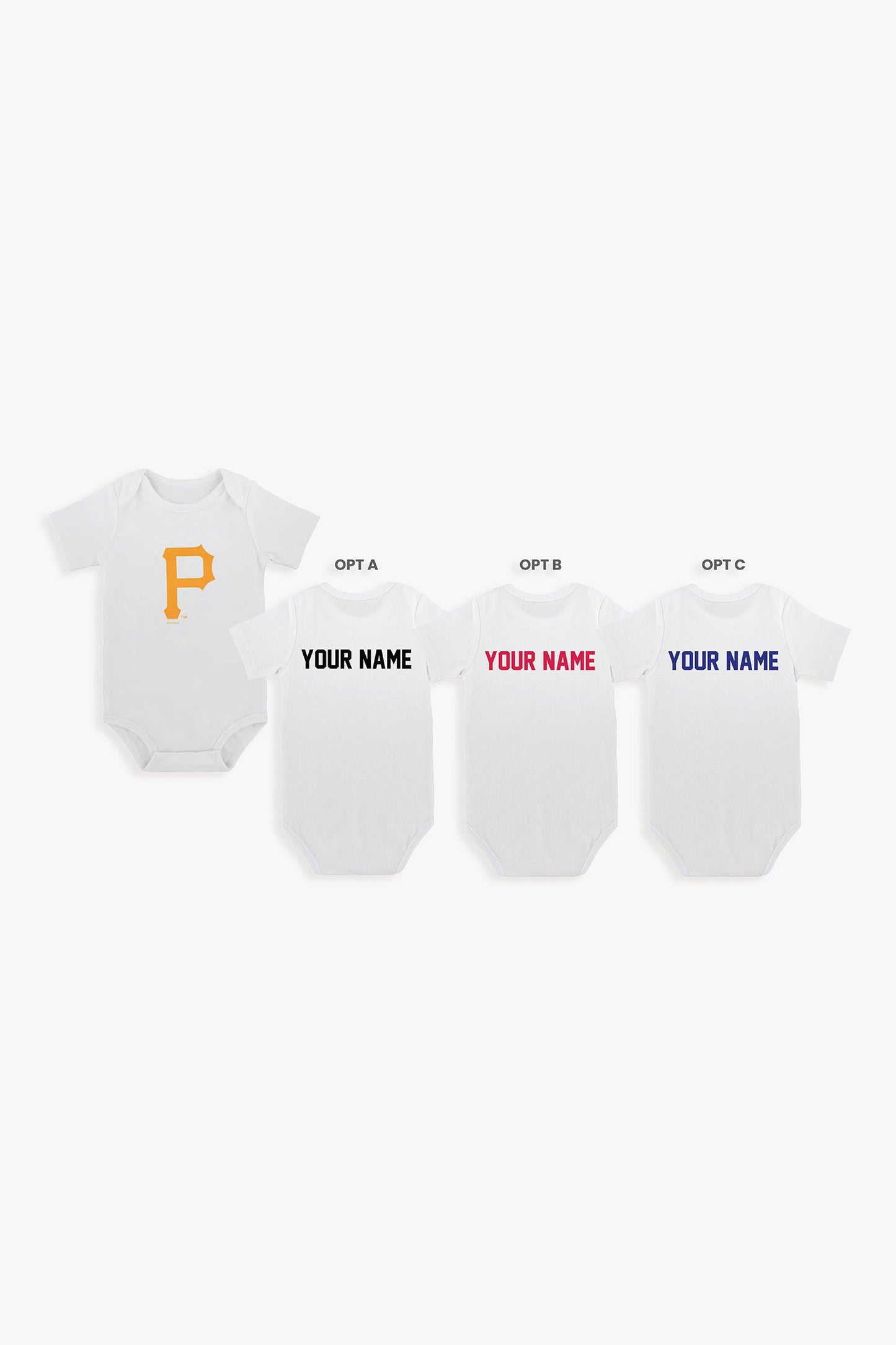 Customizable MLB Baby Bodysuit in White (3-6 Months)