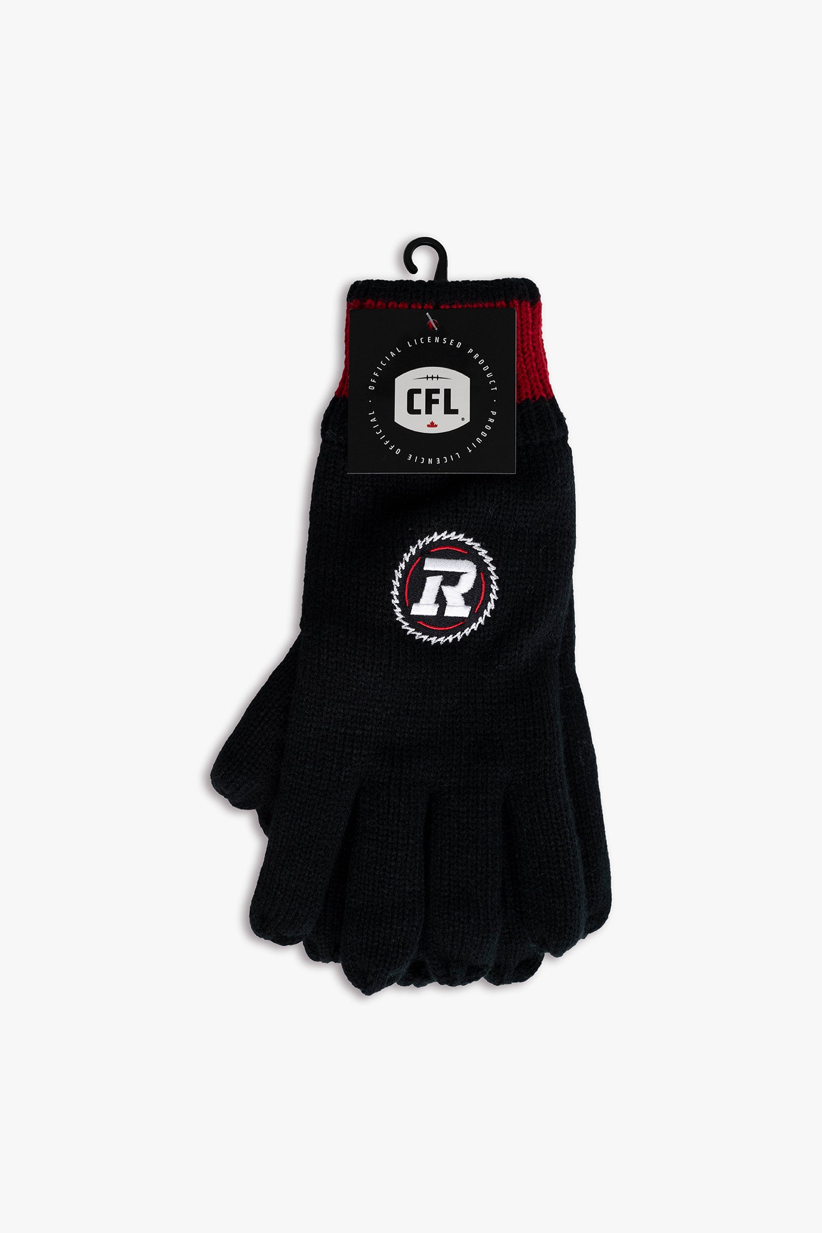 CFL Ottawa Redblacks Adult Men's Cold Weather Winter Thermal Gloves With Embroidered Team Logo
