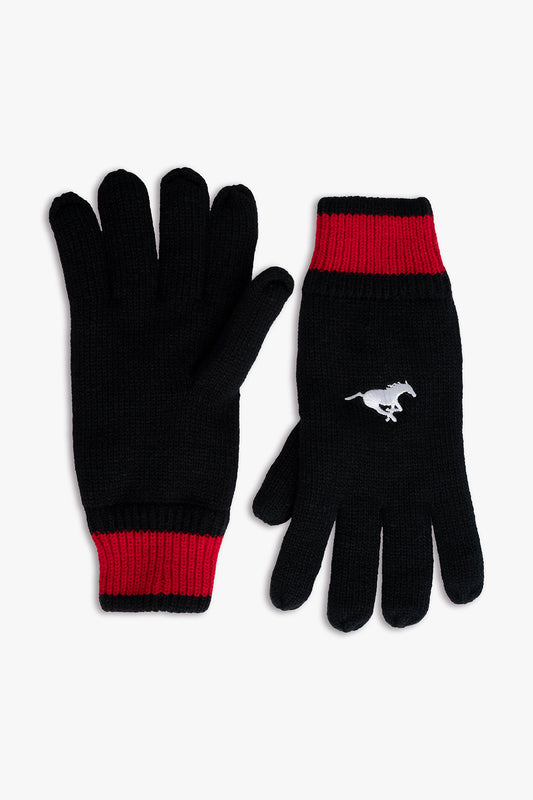 CFL Calgary Stampeders Adult Men's Cold Weather Winter Thermal Gloves With Embroidered Team Logo