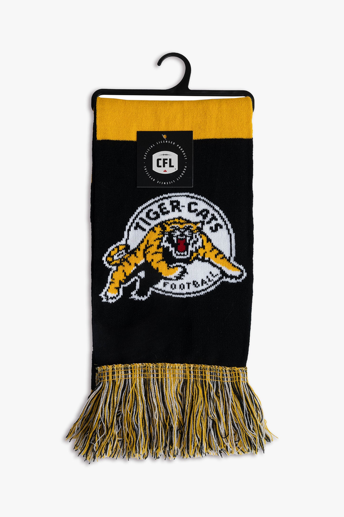 CFL Hamilton Tiger-cats Canadian Football League Adult Fan Scarf for Cold Weather | 150cm x 18cm
