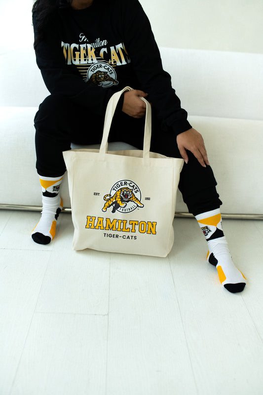 CFL Hamilton Tiger-Cats Canvas Tote Book Bag