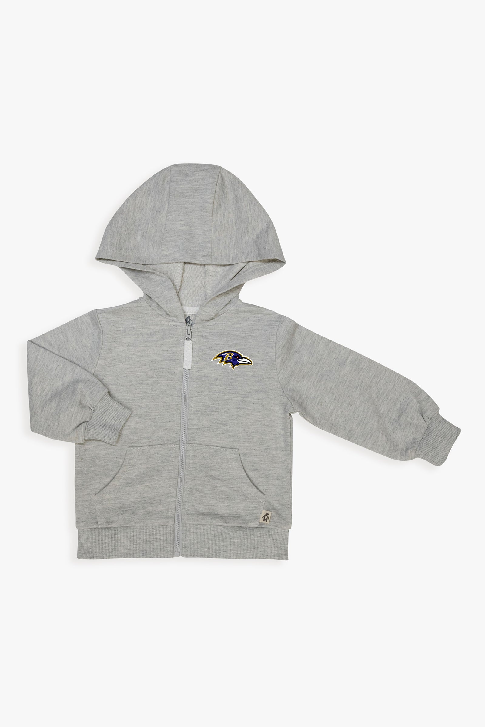 Gertex NFL Toddler Unisex Grey French Terry Zip-Up Hoodie