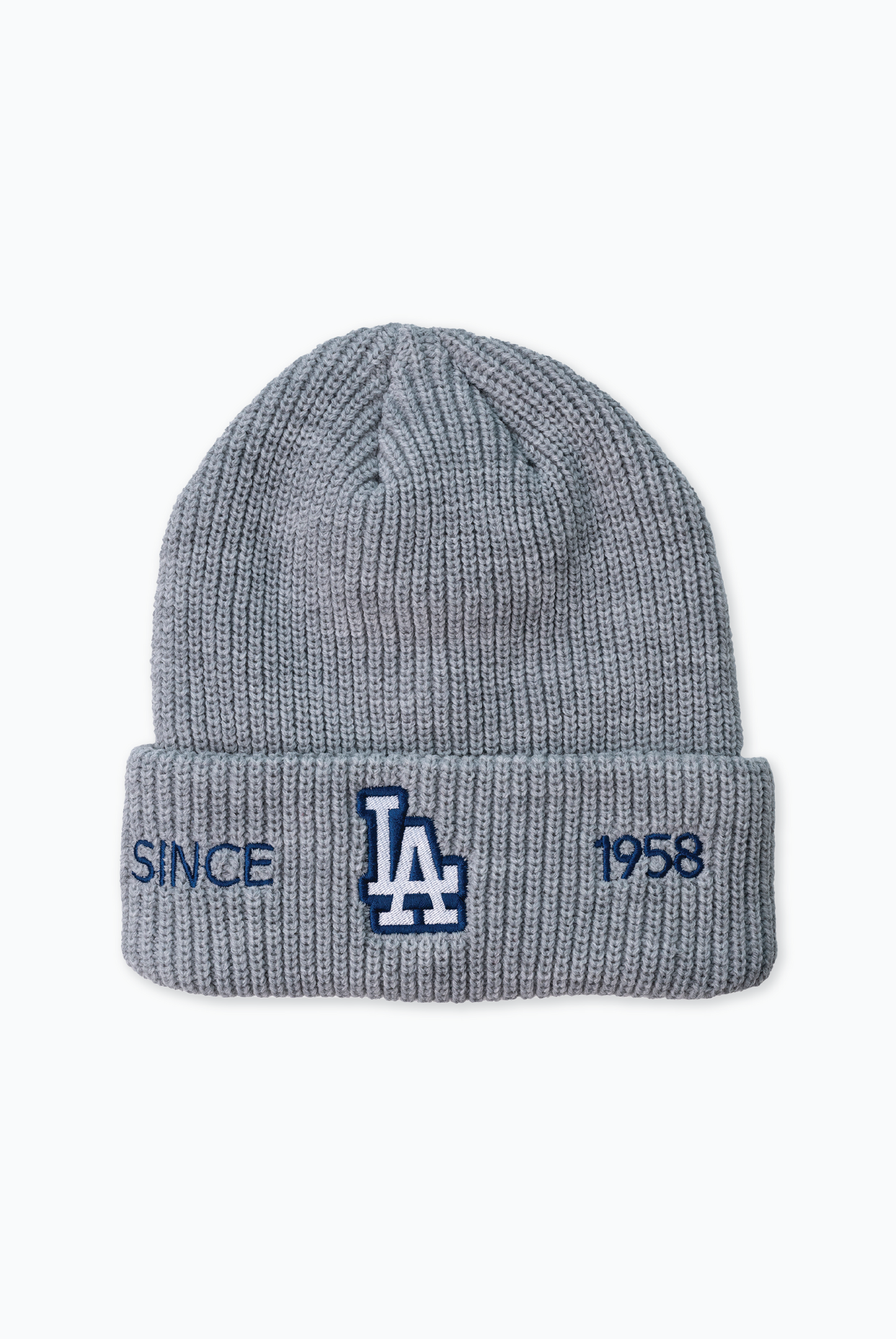 Adult MLB Los Angeles Dodgers Ribbed Cuff Beanie with Embroidered Logo