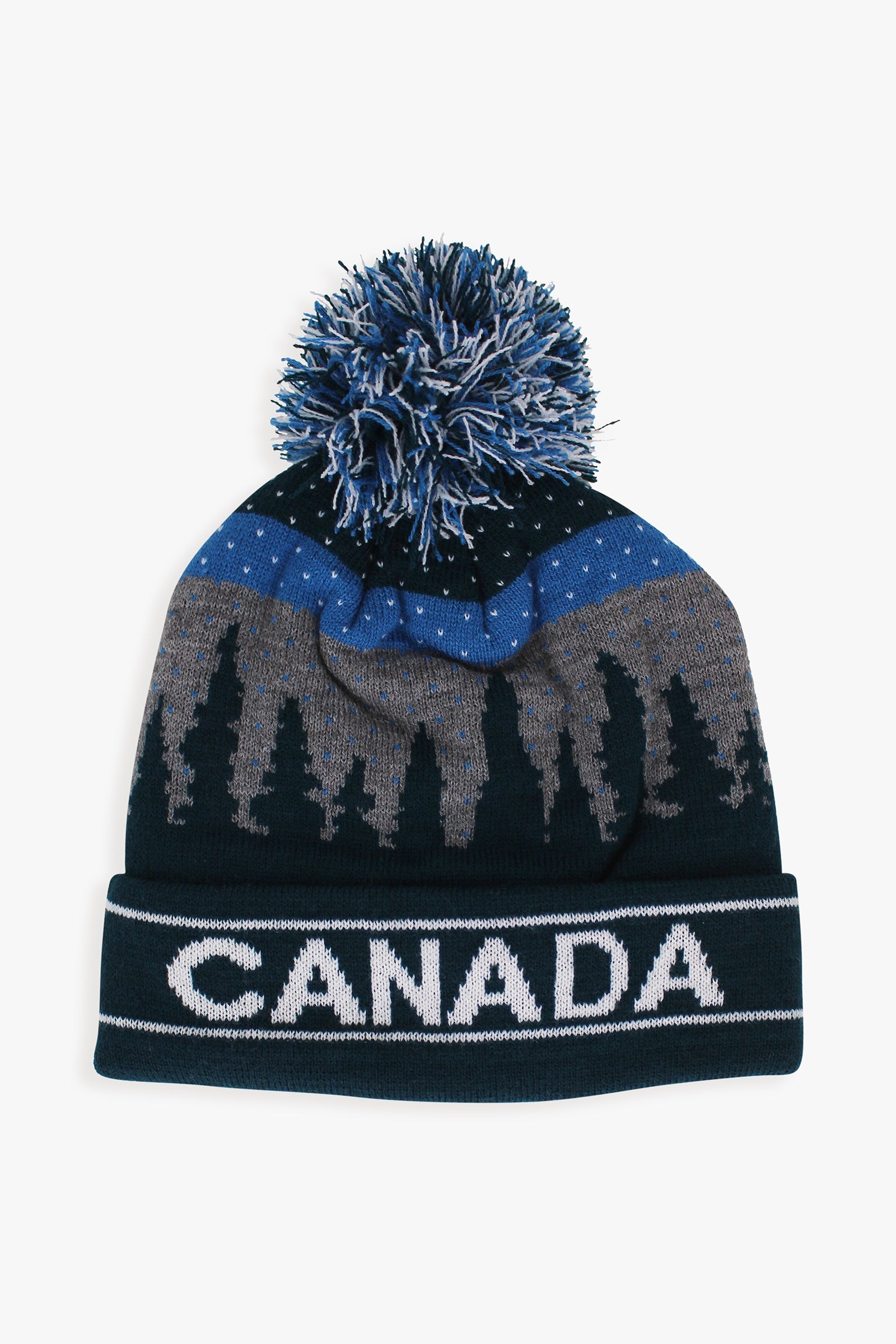 Canada Adult Fleece Lined Hat With Scenic Landscape